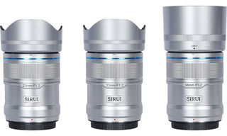 Комплект объективов Sirui Sniper 23/ 33/ 56mm F1.2 (E-Mount) Серебро
